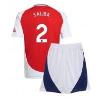 Arsenal William Saliba #2 Replica Home Minikit 2024-25 Short Sleeve (+ pants)